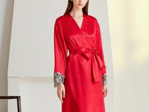 Déshabillé Kimono Femme Rouge