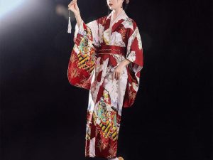 Kimono Japonais Rouge