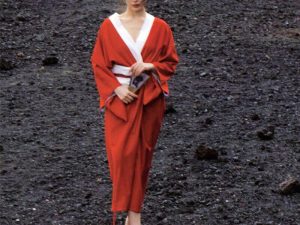 Kimono Japonais Traditionnel Rouge