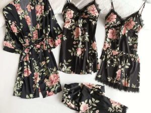 Kimono Noir Lingerie