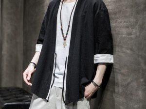 Kimono Streetwear Homme Noir