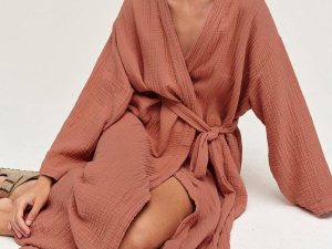 Peignoir Femme Coton Fin