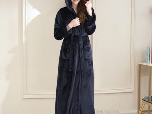 Robe de Chambre Polaire Longue Femme