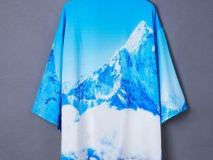 Veste Kimono Court Montagne