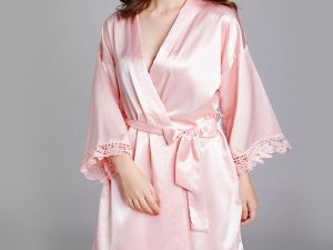 Kimono de Nuit Rose Femme